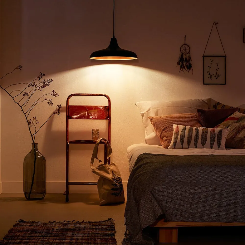 Philips Dæmpbar Led-Pære > E27 4,5W 827 36° R63 LED-reflektor, dæmpes