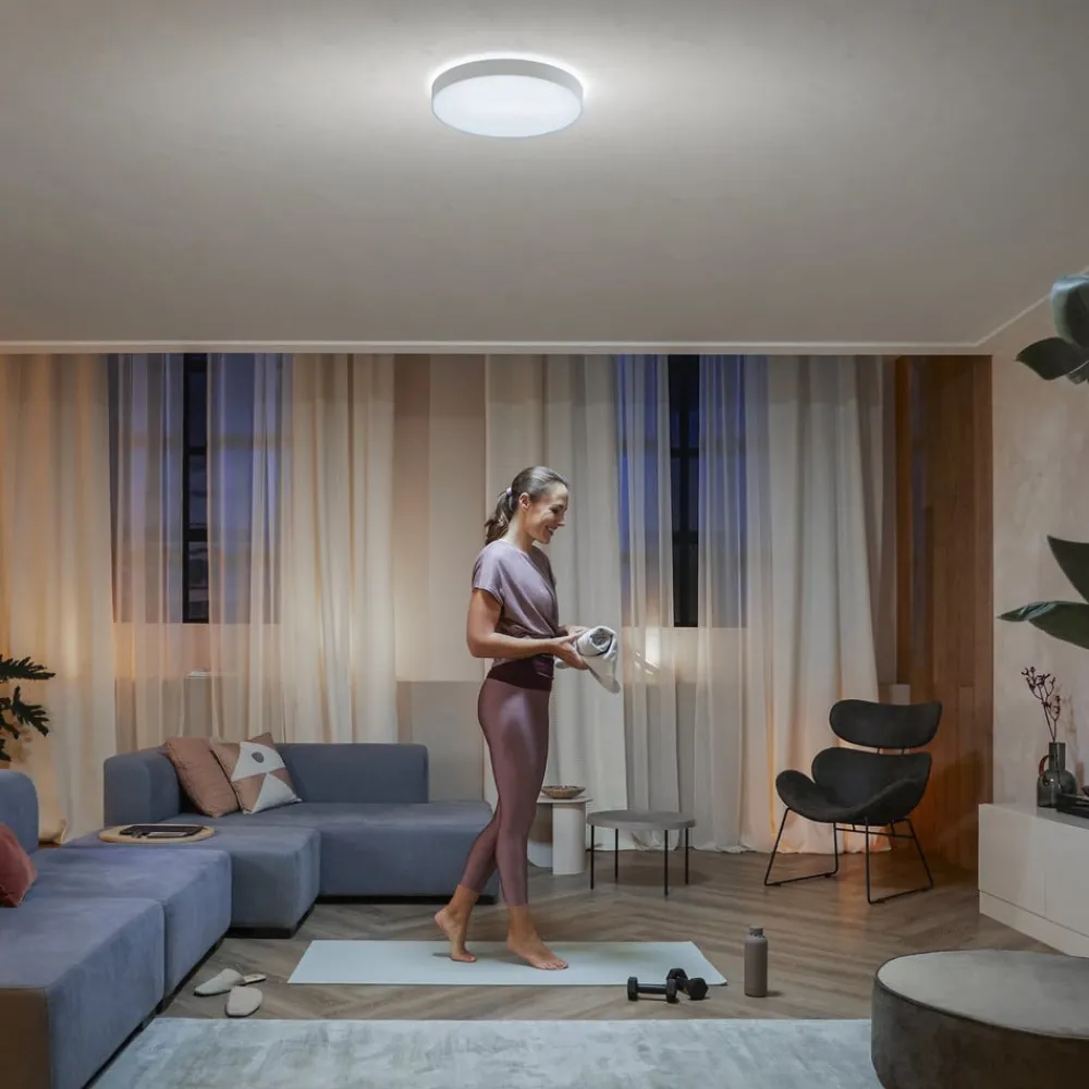 Loftlamper ^ Philips Hue Enrave LED-loftslampe 42,5 cm hvid