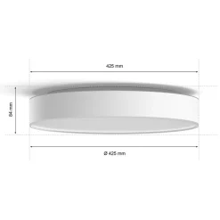 Loftlamper ^ Philips Hue Enrave LED-loftslampe 42,5 cm hvid