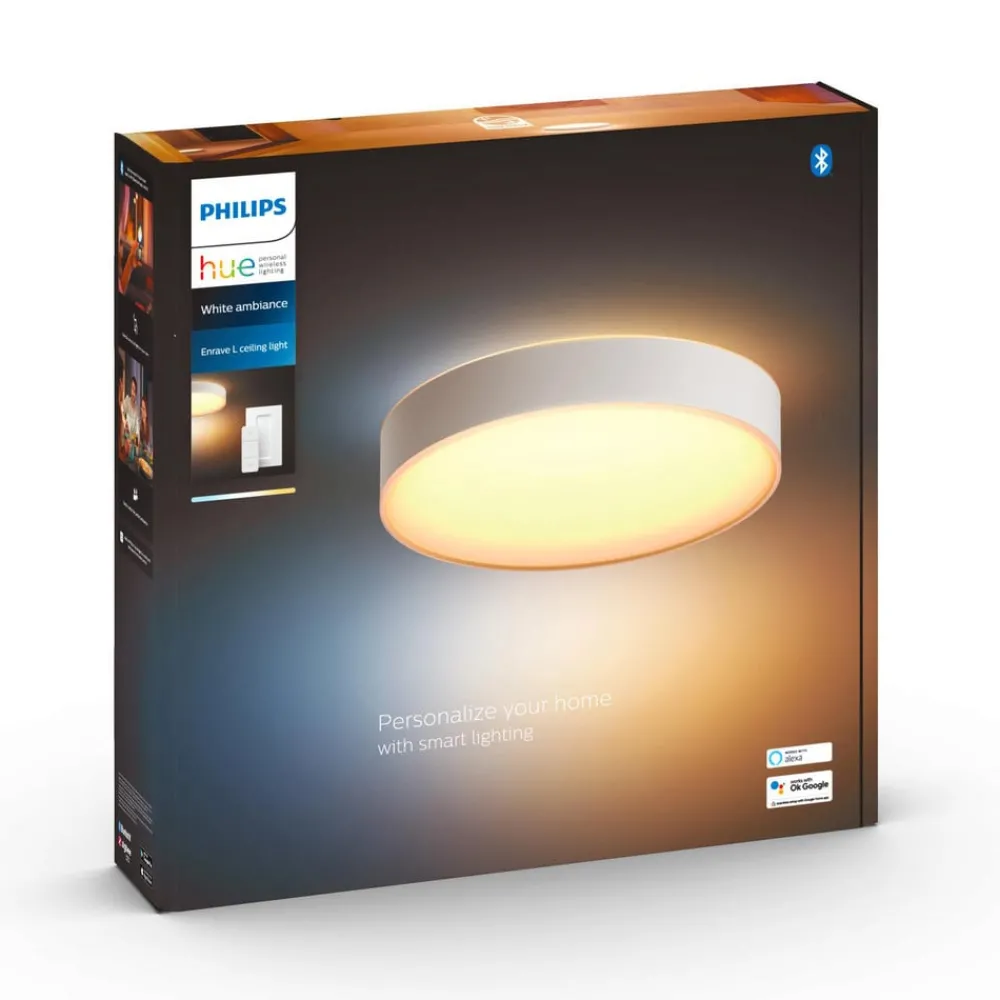 Loftlamper ^ Philips Hue Enrave LED-loftslampe 42,5 cm hvid