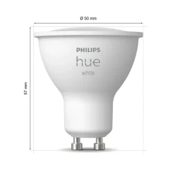 Philips Hue Smarte Lyskilder > hvid LED-reflektorpære GU10 4,2 W 2.700 K