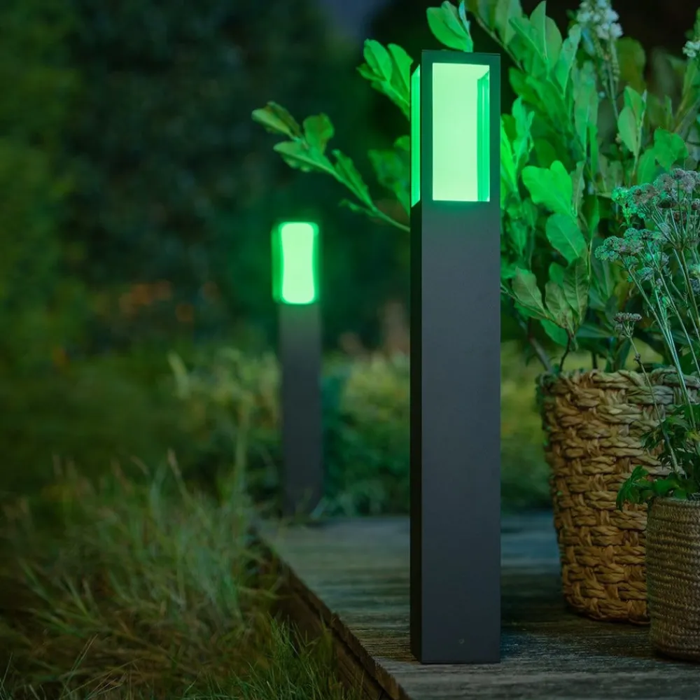 Gadebelysning ^ Philips Hue IMPRESS LED-gadelampe, RGBW, smart