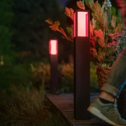 Gadebelysning ^ Philips Hue IMPRESS LED-gadelampe, RGBW, smart