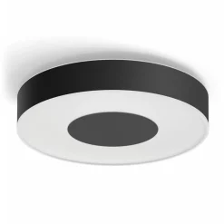 Loftlamper ^ Philips Hue Infuse LED-loftslampe, 38,1 cm, sort, dæmpbar.