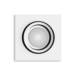 Indbygningsspots ^ Philips Hue LED-indbygningsspot Centura, hvid, 9x9 cm, CCT, RGB