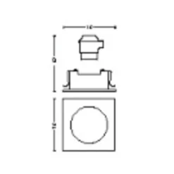 Indbygningsspots ^ Philips Hue LED-indbygningsspot Centura, hvid, 9x9 cm, CCT, RGB