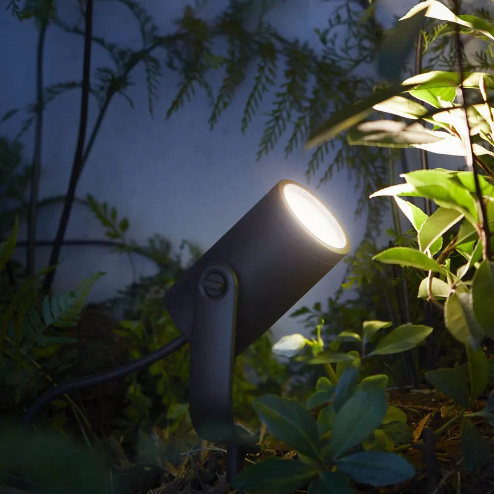 Philips Hue Terrassebelysning|Udendørs Spot > LED-spot Lily, sæt med 3, bridge, RGB, CCT, IP65