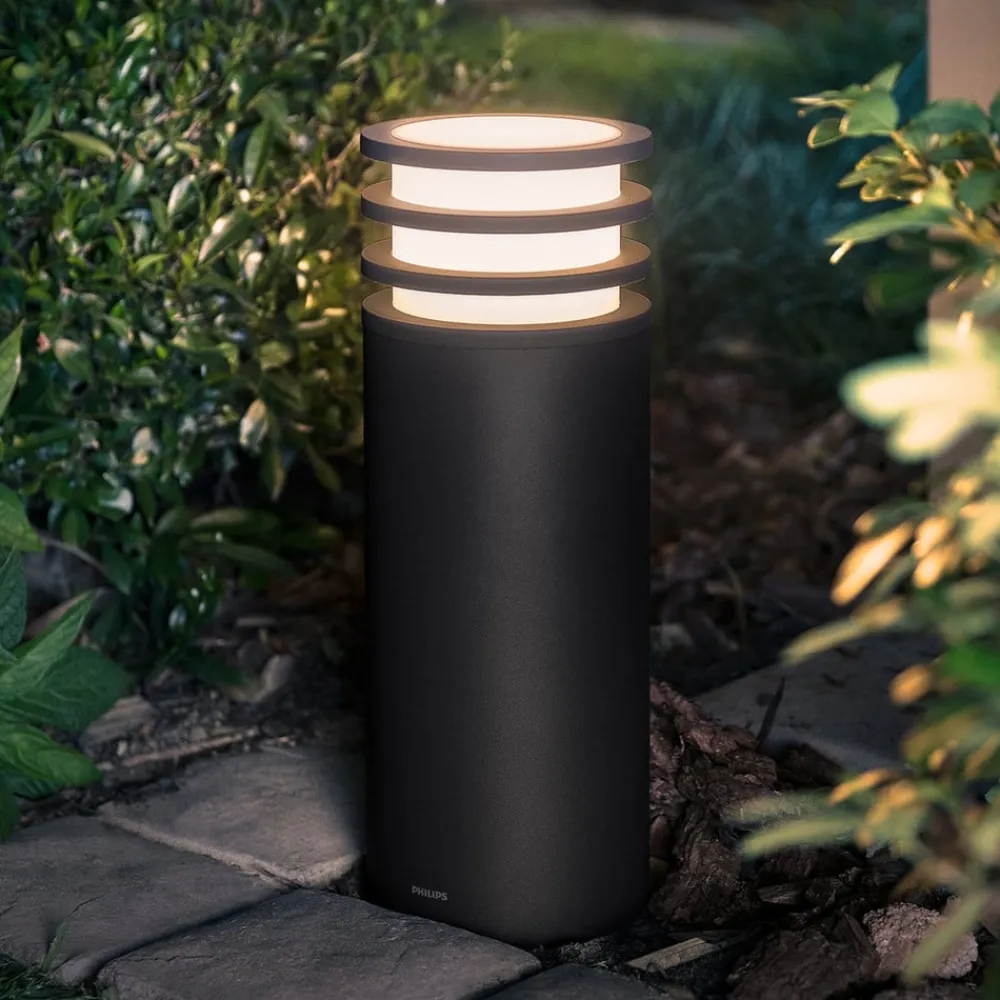 Philips Hue Sokkellamper > Lucca LED-sokkellampe, sort, smart