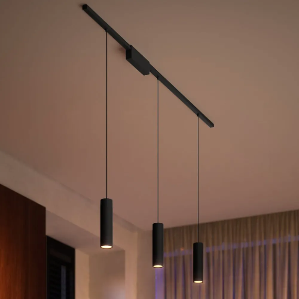 Philips Hue Arbejdsrum/Kontor > Perifo-skinne, 3 LED-pendler, sort