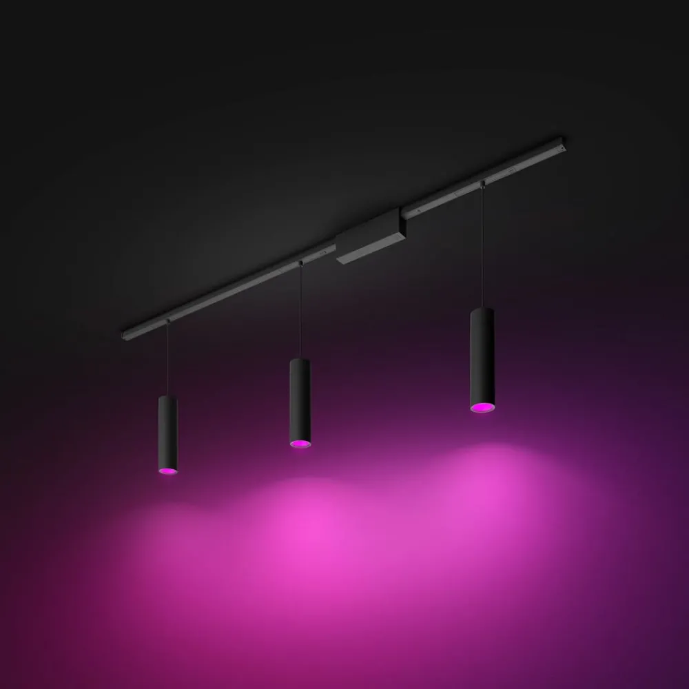 Philips Hue Arbejdsrum/Kontor > Perifo-skinne, 3 LED-pendler, sort