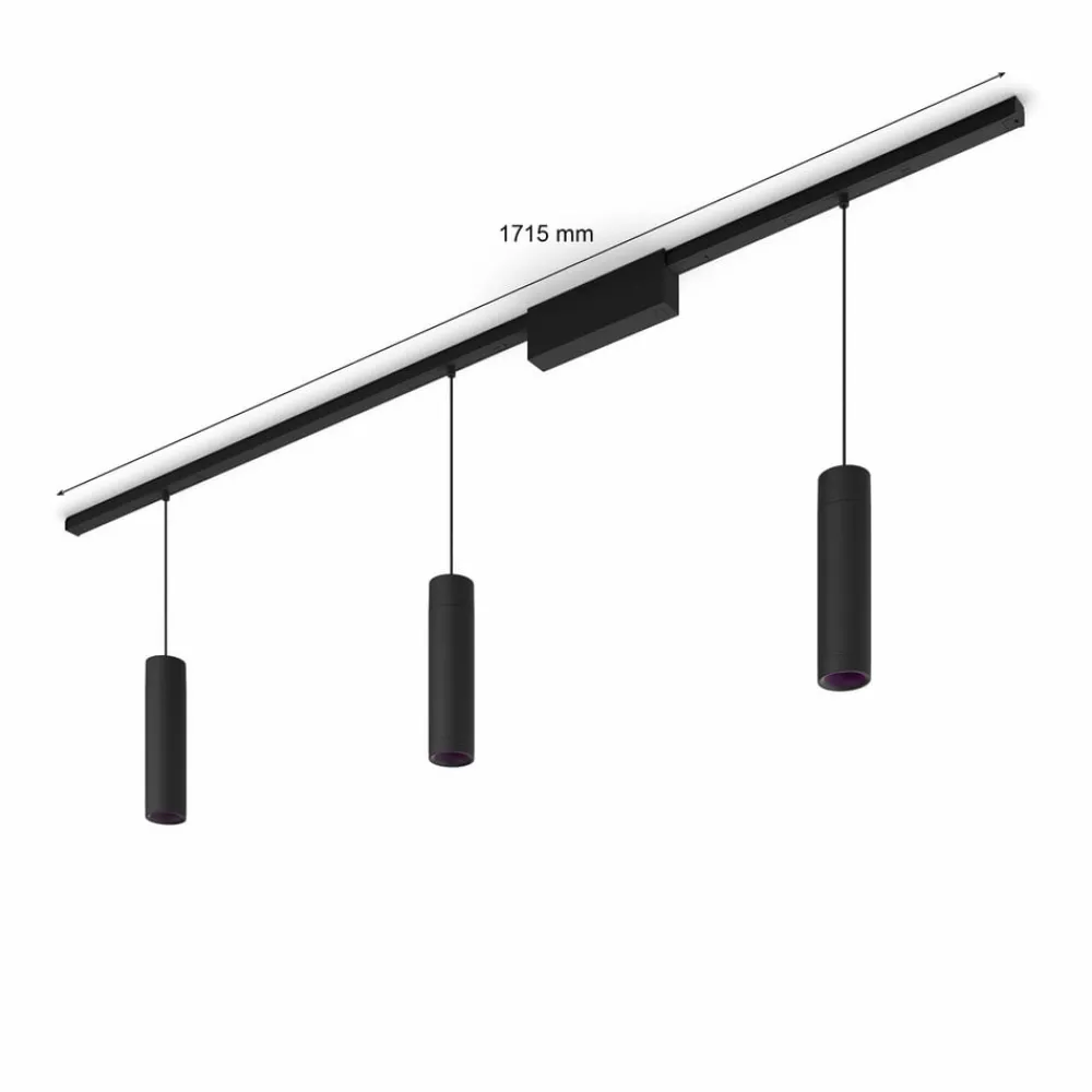 Philips Hue Arbejdsrum/Kontor > Perifo-skinne, 3 LED-pendler, sort