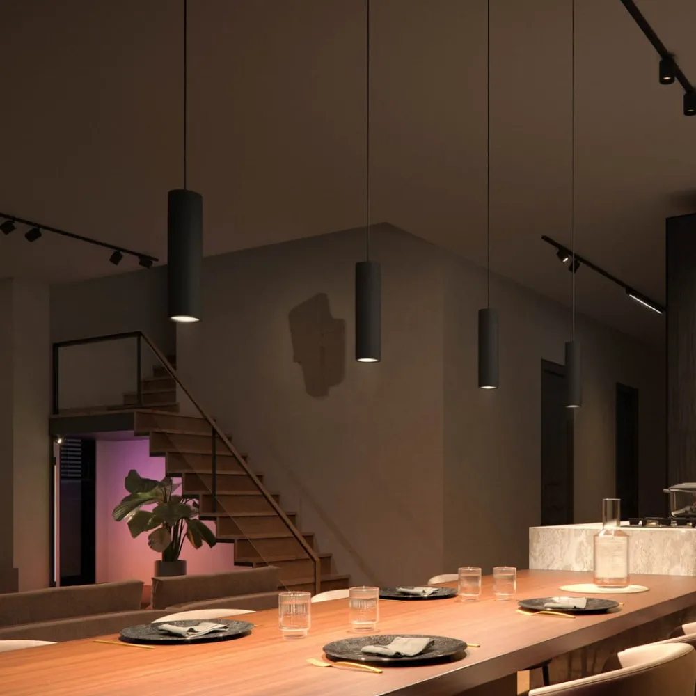 Philips Hue Arbejdsrum/Kontor > Perifo-skinne, 3 LED-pendler, sort