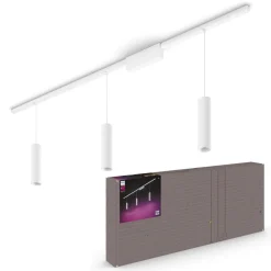 Philips Hue Skinnesystem > Perifo-skinne, 3 LED-pendler, hvid
