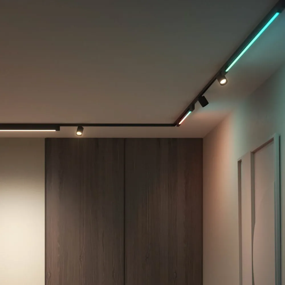 Philips Hue Arbejdsrum/Kontor|Skinnesystem > Perifo 2x Spots, Gradient Tube sort