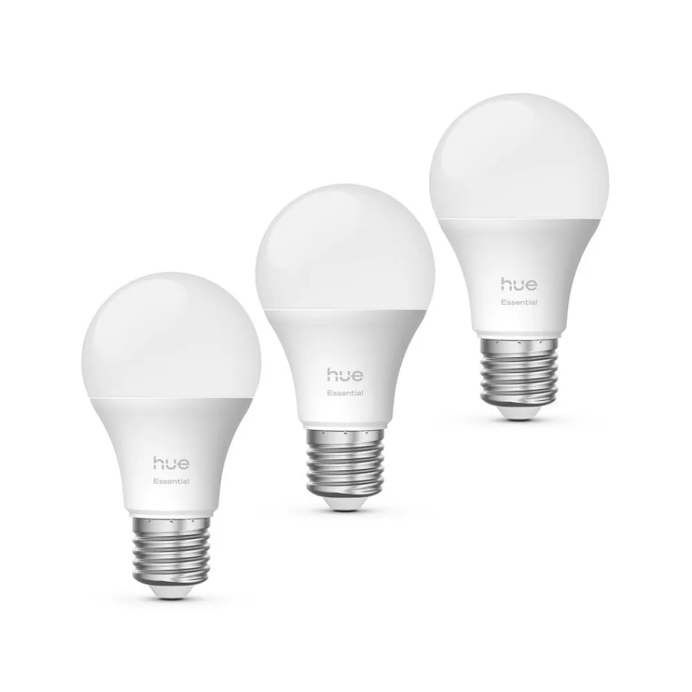 Dæmpbar Led-Pære|Smarte Lyskilder ^ Philips Hue Smart LED-pære E27 A60, 8 W, RGB CCT 3 stk