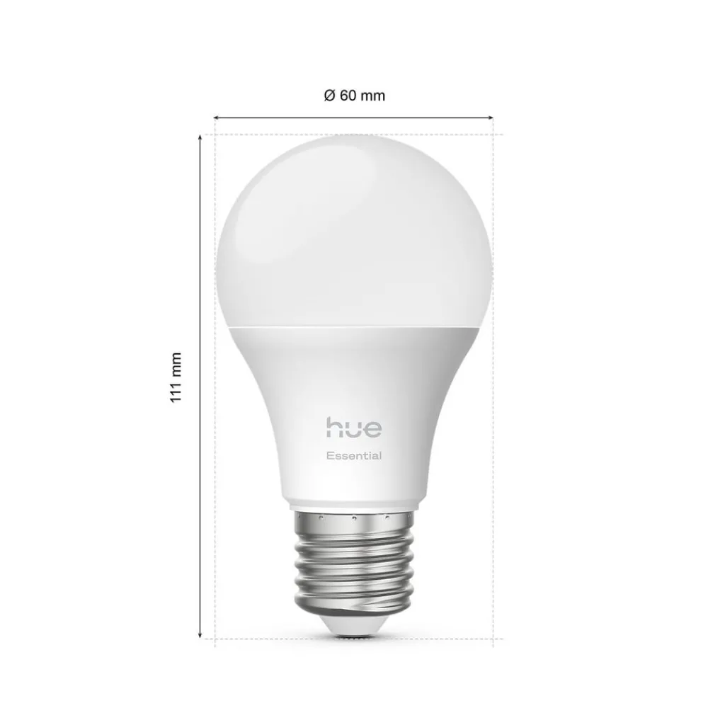 Dæmpbar Led-Pære|Smarte Lyskilder ^ Philips Hue Smart LED-pære E27 A60, 8 W, RGB CCT 3 stk