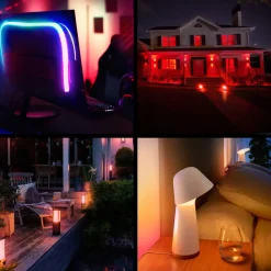 Dæmpbar Led-Pære|Smarte Lyskilder ^ Philips Hue Smart LED-pære E27 A60, 8 W, RGB CCT 3 stk