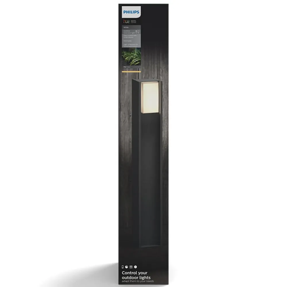 Philips Hue Gadebelysning > Turaco LED-gadelampe, grå, styret, smart