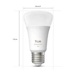 Philips Hue Dæmpbar Led-Pære|Smarte Lyskilder > WACA Smart E27 LED, 6 W, 810 lm, CCT RGB, 2-pak