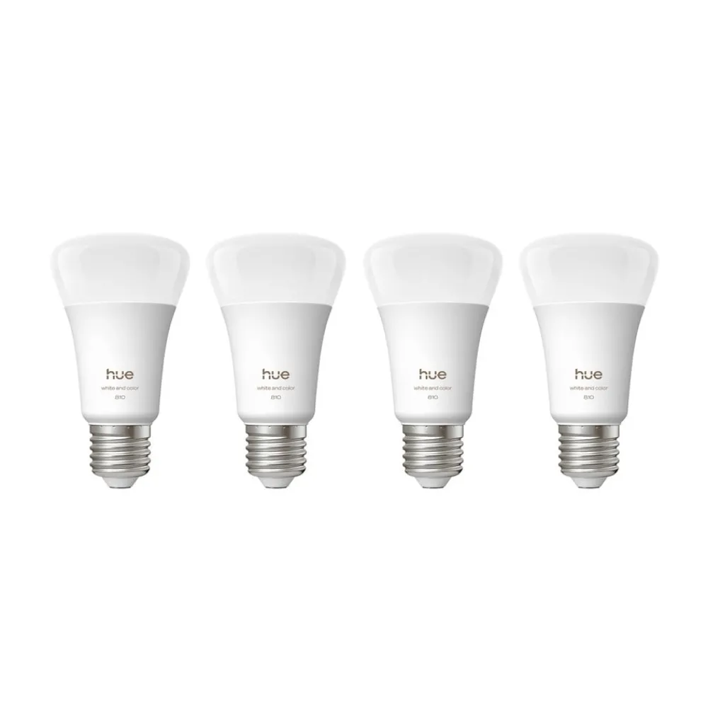 Philips Hue Smarte Lyskilder > WACA Smart E27 LED, 6 W, 810 lm, CCT RGB 4-pak