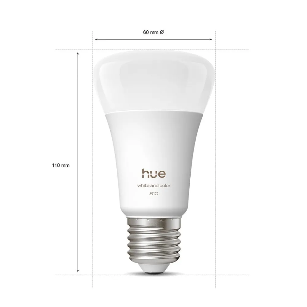 Philips Hue Smarte Lyskilder > WACA Smart E27 LED, 6 W, 810 lm, CCT RGB 4-pak