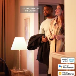Smarte Lyskilder ^ Philips Hue White Ambiance LED-reflektorpære GU10 4,2 W, 2-pak