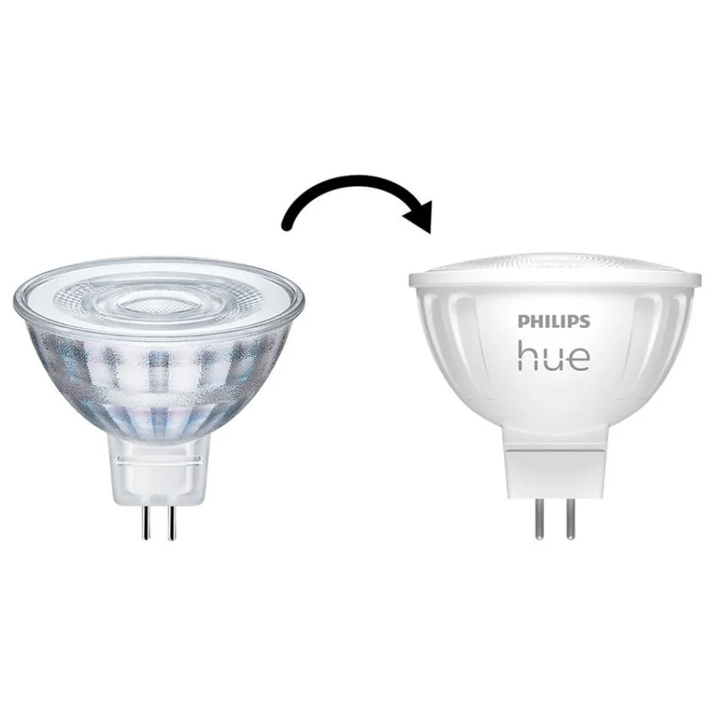 Philips Hue Dæmpbar Led-Pære|Smarte Lyskilder > White Ambiance LED-pære 5,1 W GU5,3