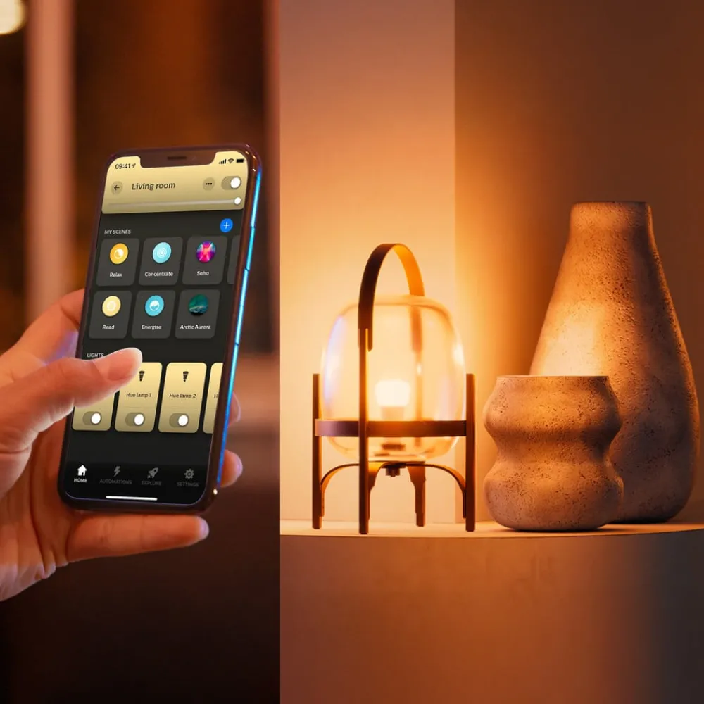Philips Hue Dæmpbar Led-Pære|Smarte Lyskilder > White Ambiance Smart E27 LED, 11,8 W 1600 lm CCT