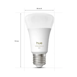 Philips Hue Dæmpbar Led-Pære|Smarte Lyskilder > White Ambiance Smart E27 LED, 6 W 810 lm CCT 4 stk