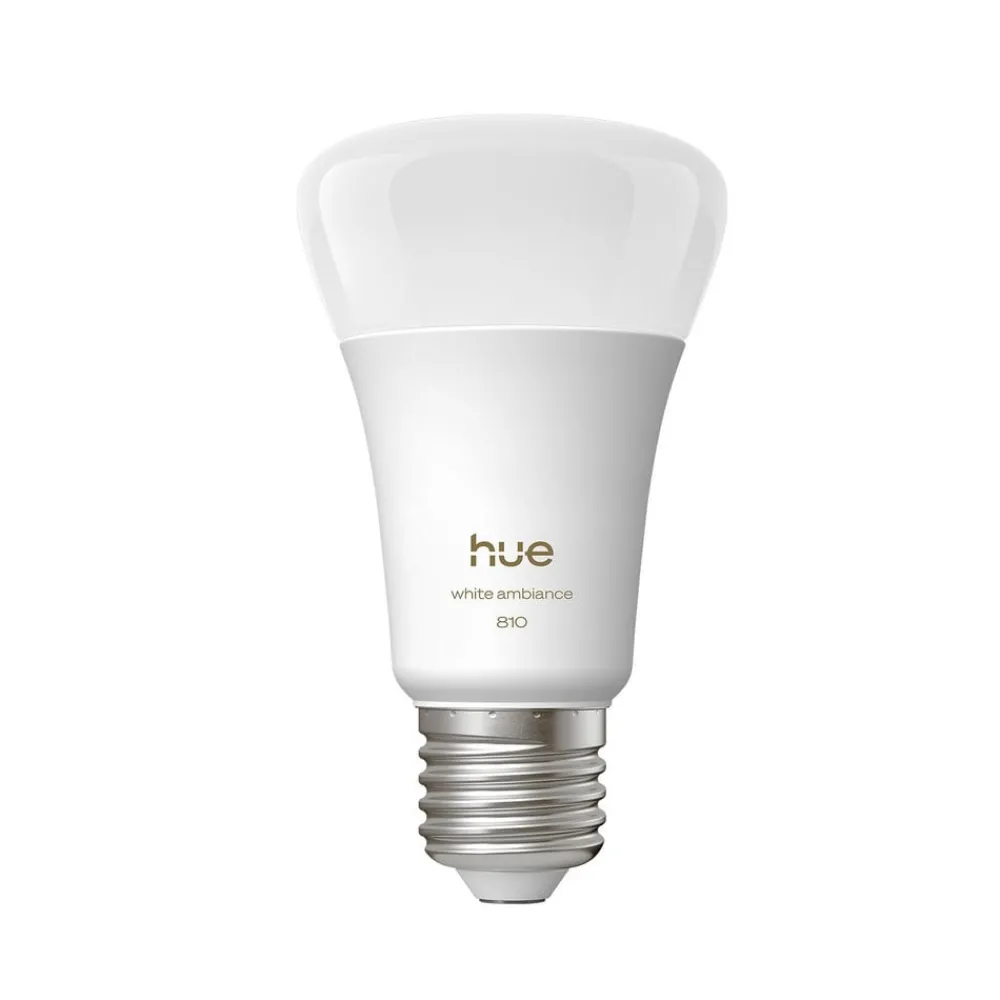 Philips Hue Dæmpbar Led-Pære|Smarte Lyskilder > White Ambiance Smart E27 LED, 6 W 810 lm CCT 4 stk