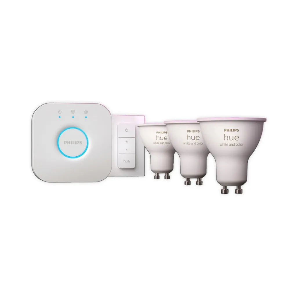 Philips Hue Smarte Lyskilder > White & Colour Ambiance Starter Kit GU10 4.2W