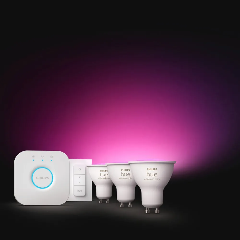 Philips Hue Smarte Lyskilder > White & Colour Ambiance Starter Kit GU10 4.2W