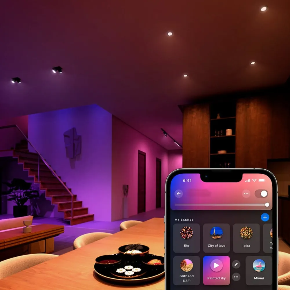 Philips Hue Smarte Lyskilder > White & Colour Ambiance LED-reflektorpære GU10 4,2 W