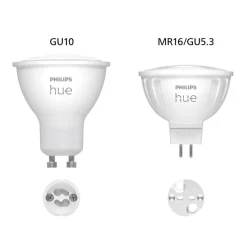 Philips Hue Smarte Lyskilder > White & Colour Ambiance LED 6,3W GU5.3
