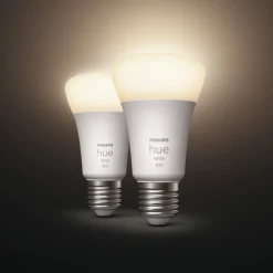 Dæmpbar Led-Pære|Smarte Lyskilder ^ Philips Hue White 9 W E27 LED-pære, sæt med 2 stk