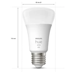 Dæmpbar Led-Pære|Smarte Lyskilder ^ Philips Hue White 9 W E27 LED-pære, sæt med 2 stk