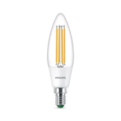 Philips Filament Pære > LED-kertepære E14 2,3W 485lm klar 3.000K