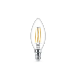 Philips Dæmpbar Led-Pære|Led Pærer > LED-kertepære E14 2,5 W 827 WarmGlow