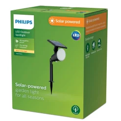 Solcellelamper|Udendørs Spot ^ Philips LED-lampe med jordspyd Jivix