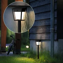 Philips Solcelle Lampe Med Sensor|Solcellelamper > LED-lampe med jordspyd Nissa UE, plast, IP44