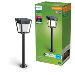 Philips Solcelle Lampe Med Sensor|Solcellelamper > LED-lampe med jordspyd Nissa UE, plast, IP44