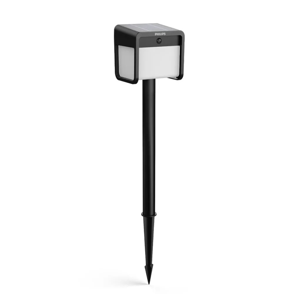 Philips Solcelle Lampe Med Sensor|Solcellelamper > LED-lampe med jordspyd Ezra UE, plast, IP44