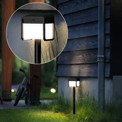 Philips Solcelle Lampe Med Sensor|Solcellelamper > LED-lampe med jordspyd Ezra UE, plast, IP44
