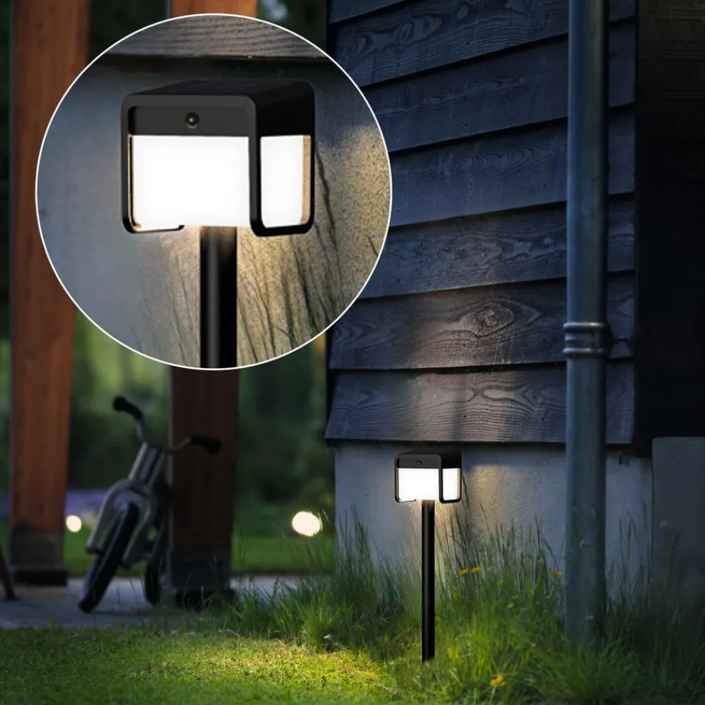 Philips Solcelle Lampe Med Sensor|Solcellelamper > LED-lampe med jordspyd Ezra UE, plast, IP44