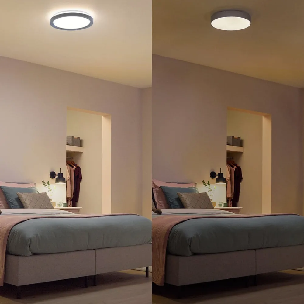 Philips Arbejdsrum/Kontor|Loftlamper > LED-loftlampe Aio RD sort Ø 30 cm fjernbetjening