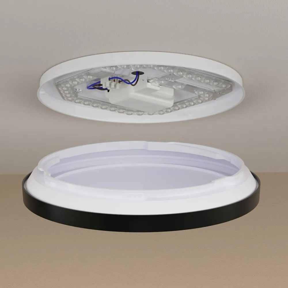 Philips Arbejdsrum/Kontor|Loftlamper > LED-loftlampe Aio RD sort Ø 30 cm fjernbetjening