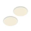 Philips Arbejdsrum/Kontor|Loftlamper > LED-loftlampe SuperSlim 2-pak IP44 Ø 25 cm 4.000 K