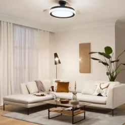 Loftventilatorer ^ Philips LED-loftventilator Bliss sort/hvid, støjsvag, CCT