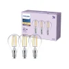 Philips Led Pærer > LED-pære E14 P45 4,3W 470lm 2700K filament 3-pak
