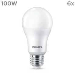 Led Pærer ^ Philips LED-pære E27 13 W 1.521lm 2.700 K mat 6